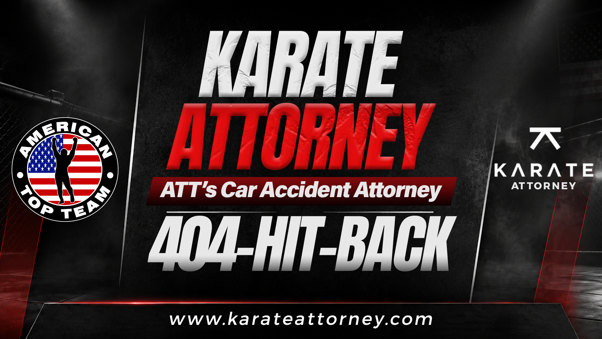 American Top Team and Karate Attorney partnership creative