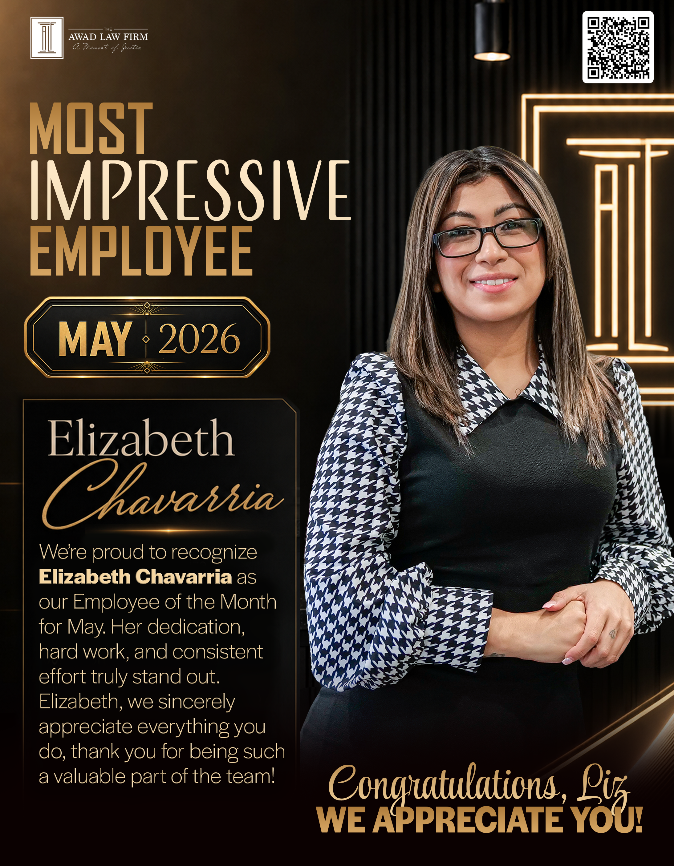 Employee recognition newsletter feature