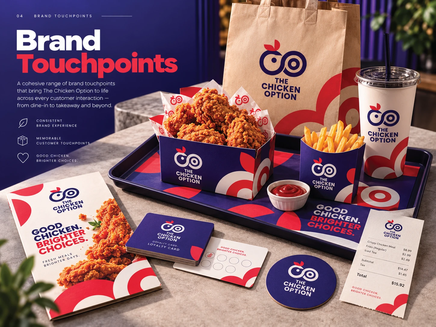 The Chicken Option Brand Composition & Logo System