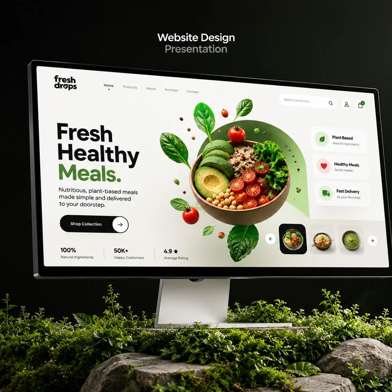 Fresh Drops Fresh Thinking Better Living Brand Identity