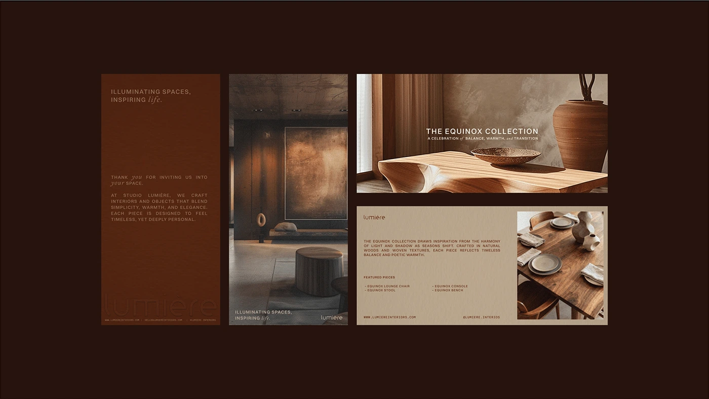 LUMIÈRE Master Brand Identity Board