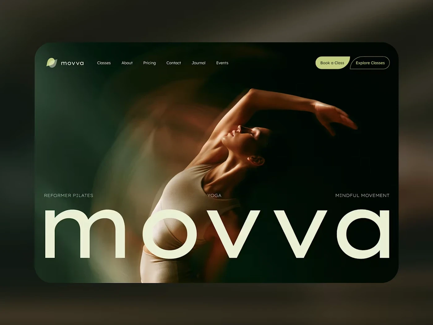 MOVVA Wellness Brand Identity Showcase