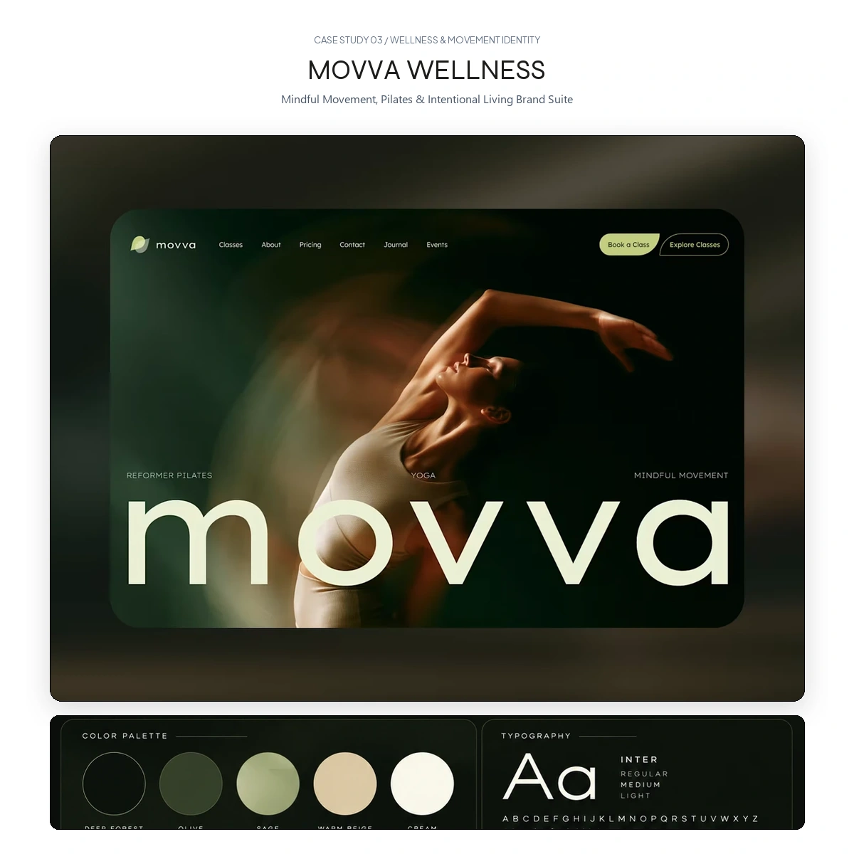 MOVVA Wellness & Movement Brand Identity