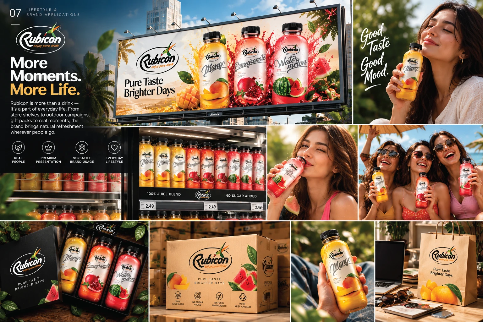 Rubicon Brand Packaging Architecture & Typography