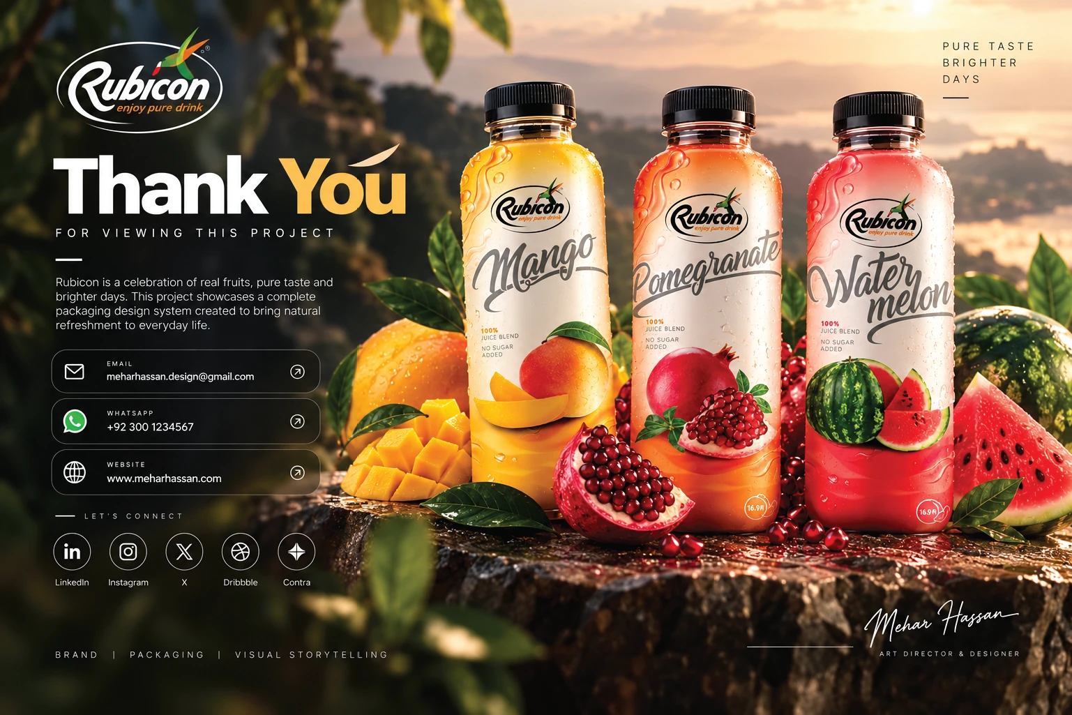 Rubicon Exotic Juice Retail Display Showcase
